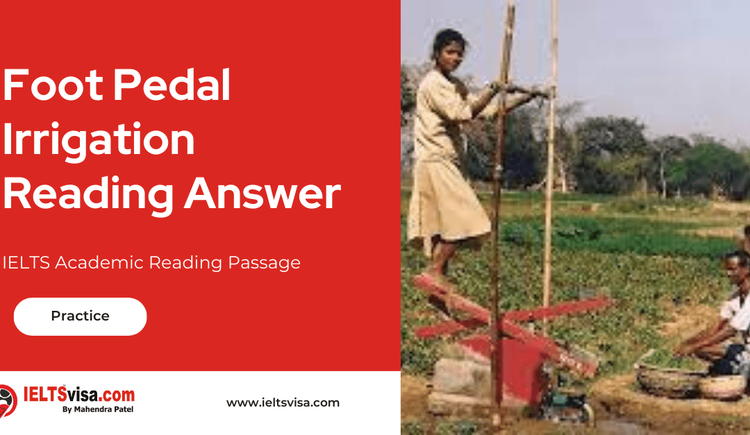 Foot Pedal Irrigation Reading Answer