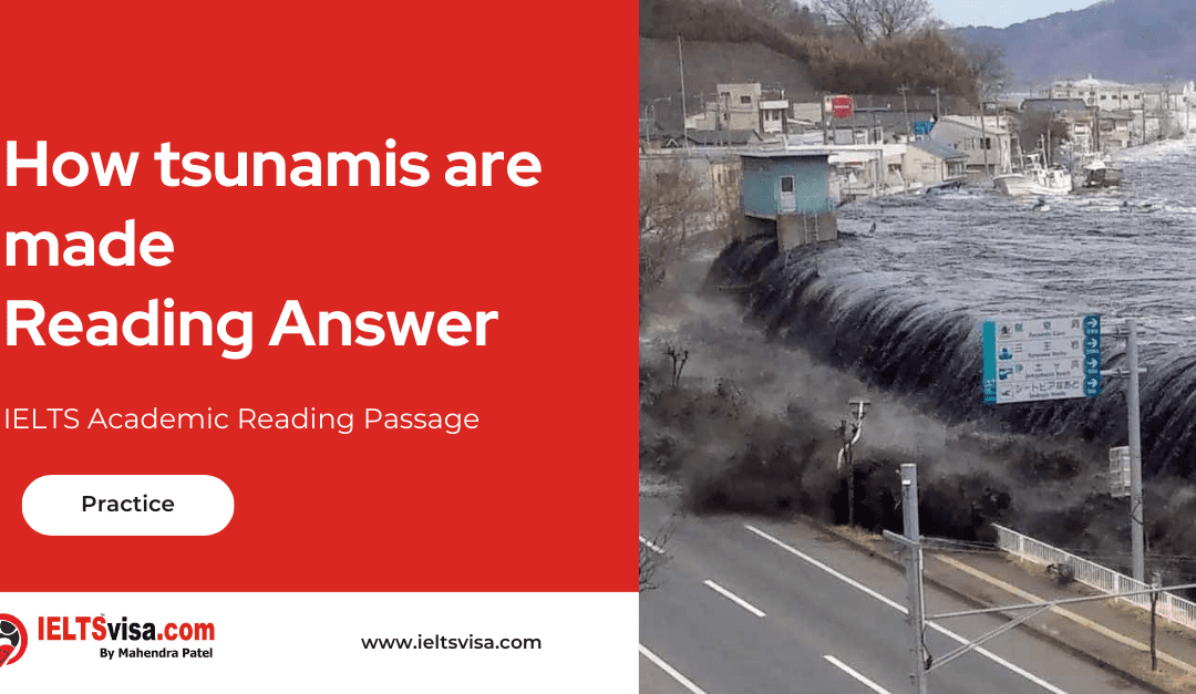 How Tsunamis Are Made Reading Answer
