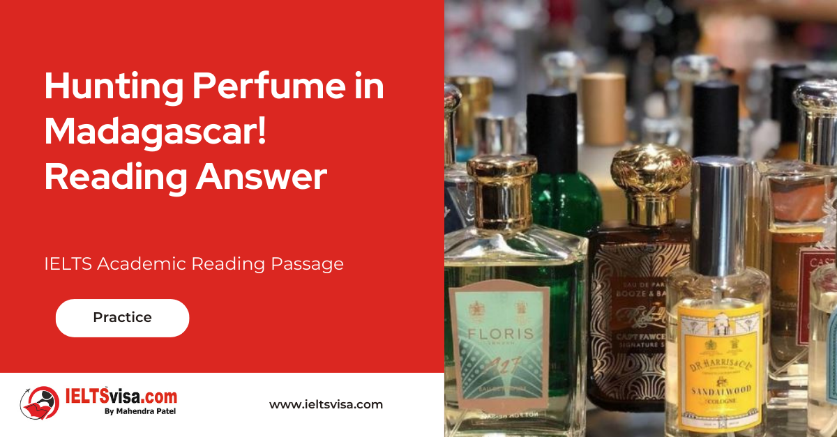 Hunting Perfume In Madagascar Reading Answer