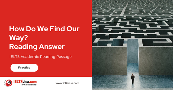 How Do We Find Our Way?  Reading Answer