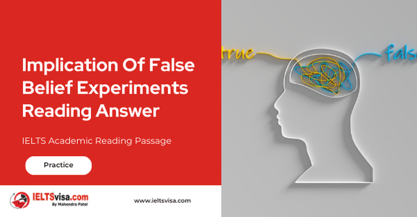 Implication Of False Belief Experiments Reading Answer