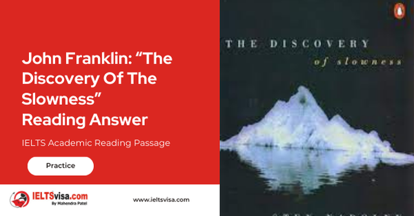 John Franklin: “The Discovery Of The Slowness” Reading Answer