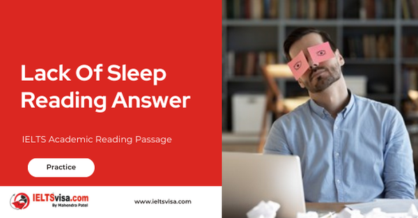 Lack Of Sleep Reading Answer