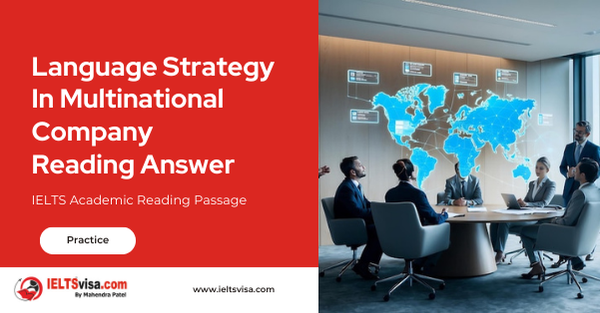 Language Strategy In Multinational Company Reading Answer