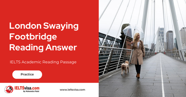 London Swaying Footbridge Reading Answer