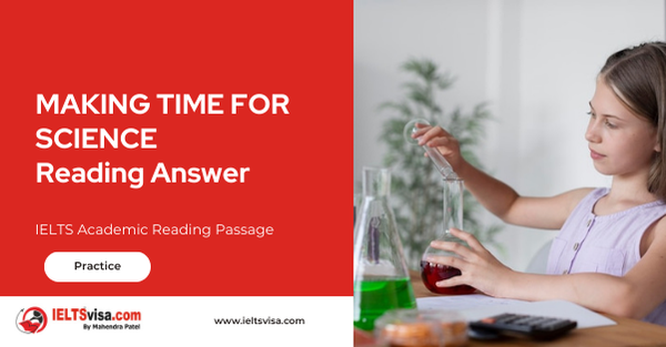 Making Time For Science Reading Answer