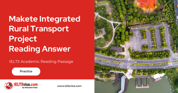 Makete Integrated Rural Transport Project Reading Answer