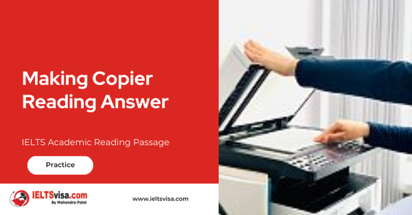 Making Copier Reading Answer