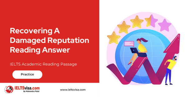 Recovering A Damaged Reputation Reading Answer