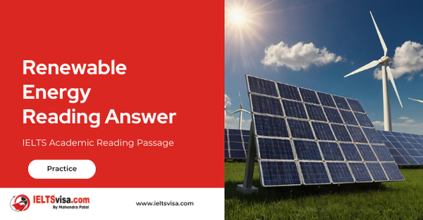 Renewable Energy Reading Answer