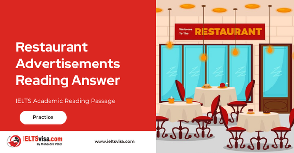 Restaurant Advertisements Reading Answer