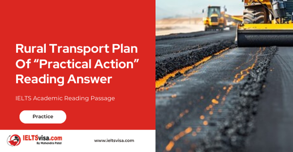 Rural Transport Plan Of “Practical Action” Reading Answer