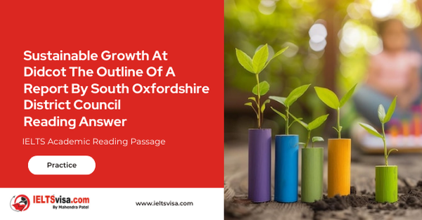 Sustainable Growth At Dicot The Outline Of A Report By South Oxfordshire District Council Reading Answer