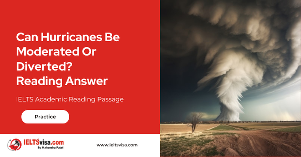 Can Hurricanes Be Moderated Or Diverted? Reading Answer