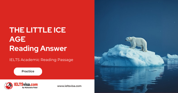 THE LITTLE ICE AGE Reading Answer