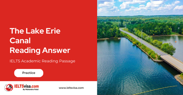 The Lake Erie Canal Reading Answer