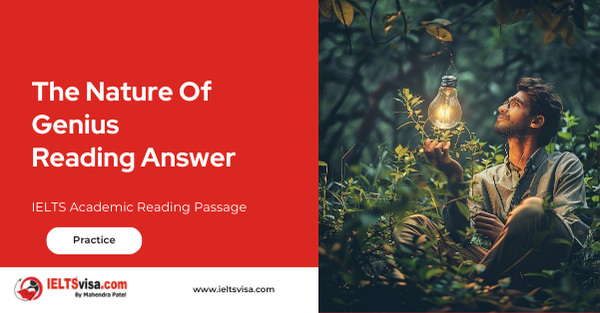 The Nature Of Genius  Reading Answer