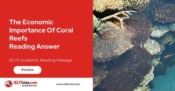 The Economic Importance Of Coral Reefs Reading Answer