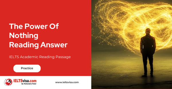 The Power of Nothing Reading Answer