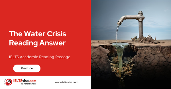 The Water Crisis Reading Answer