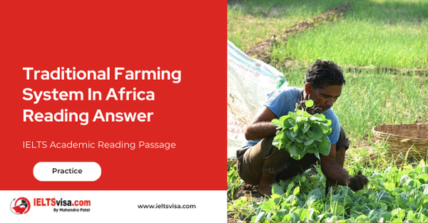 Traditional Farming System In Africa Reading Answer