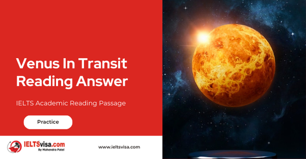 Venus In Transit Reading Answer