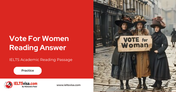 Vote For Women Reading Answer