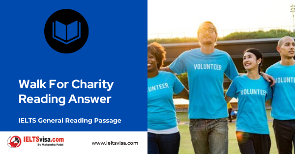 Walk For Charity Reading Answer