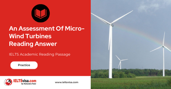 An Assessment Of Micro-Wind Turbines Reading Answer