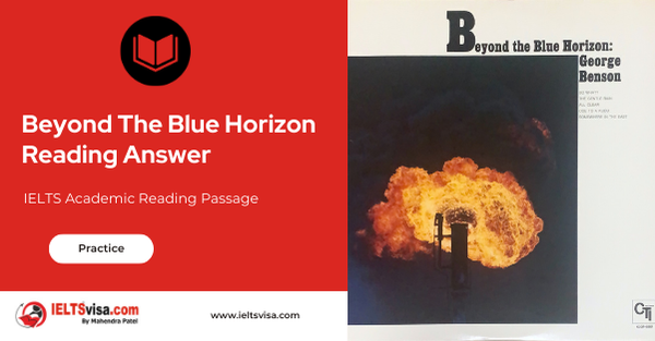 Beyond The Blue Horizon Reading Answer