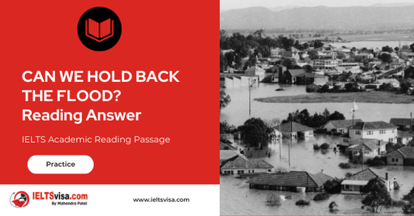 Can We Hold Back The Flood?  Reading Answer