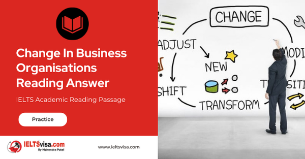 Change In Business Organisation’s Reading Answer