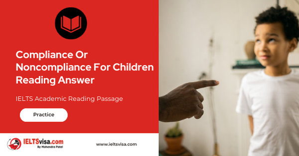 Compliance Or Noncompliance For Children Reading Answer