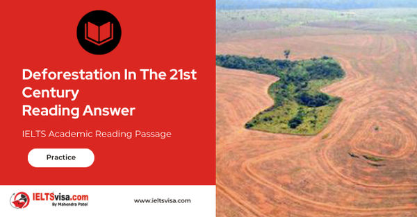 Deforestation In The 21st Century Reading Answer