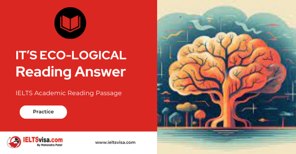 It’s ECO-Logical Reading Answer