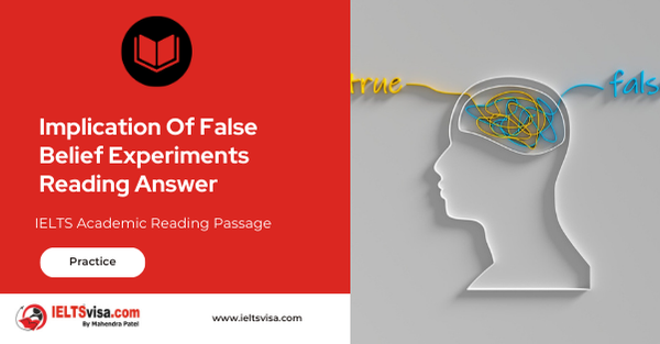 Implication Of False Belief Experiments Reading Answer