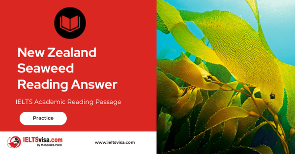 New Zealand Seaweed Reading Answer