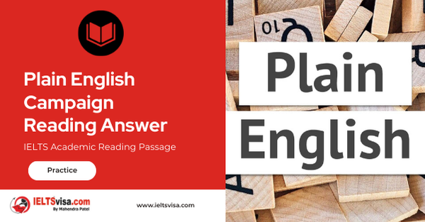 Plain English Campaign Reading Answer