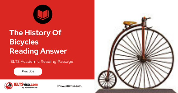 The History Of Bicycles Reading Answer