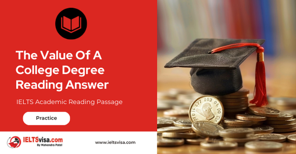 The Value Of A College Degree Reading Answer