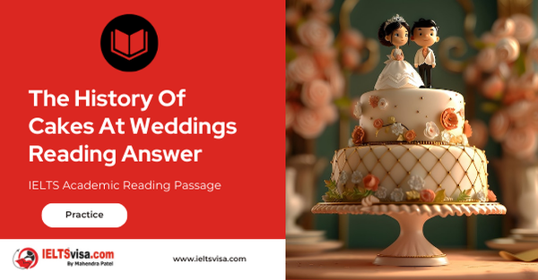 The History Of Cakes At Weddings Reading Answer