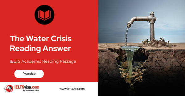 The Water Crisis Reading Answer