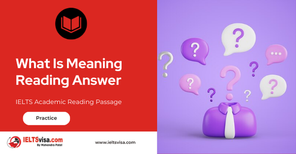 What Is Meaning ? Reading Answer