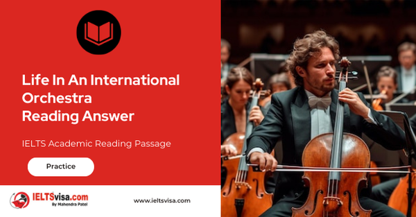 Life In An International Orchestra Reading Answer