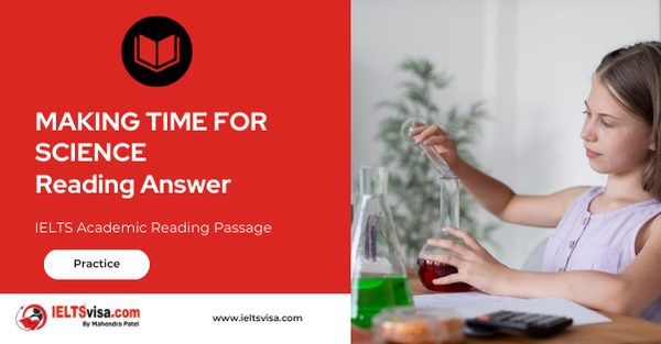 Making Time For Science Reading Answer