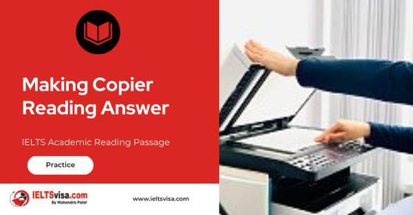 Making Copier Reading Answer