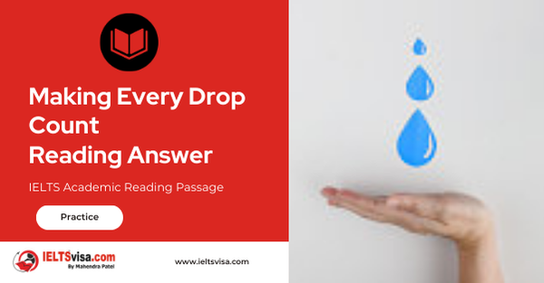 Making Every Drop Count Reading Answer