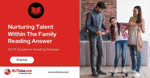 Nurturing Talent Within The Family Reading Answer