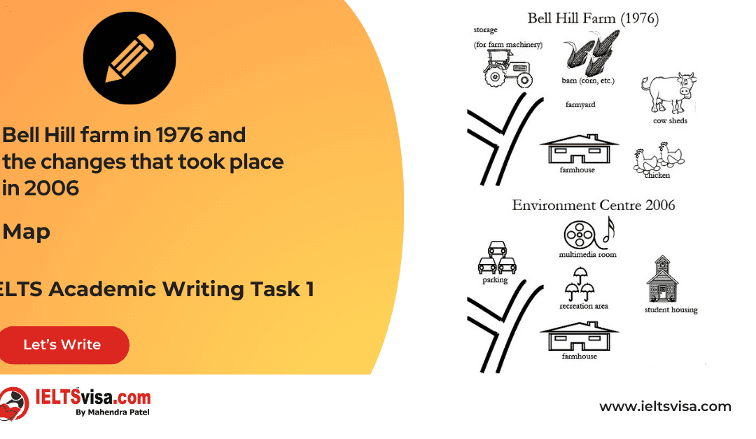 Task 1 – Map – Bell Hill farm in 1976 and the changes that took place in 2006