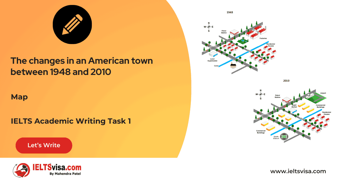 Task 1 – Map – The changes in an American town between 1948 and 2010